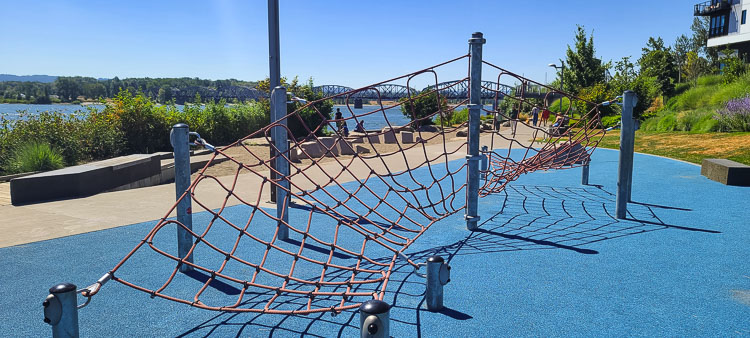 The Vancouver Waterfront has a play structure, too. Photo by Paul Valencia