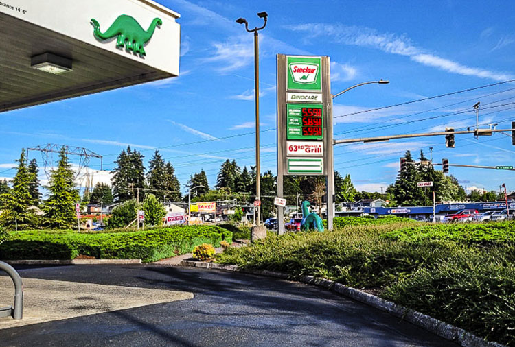 With inflation on the rise, gas prices have soared in recent months here in Clark County. Photo by Ken Vance