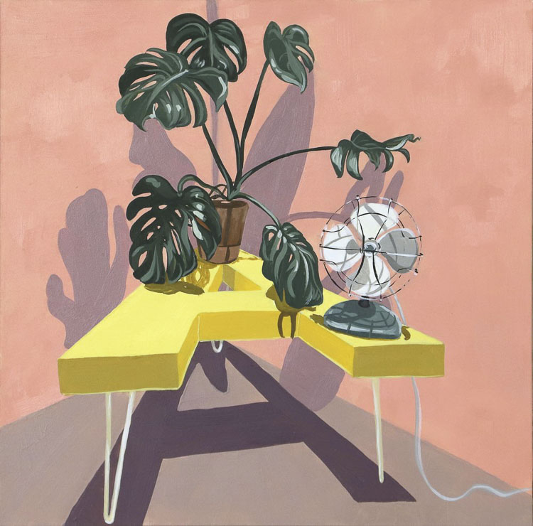 A Table and Monstera. Image courtesy Linneah.art