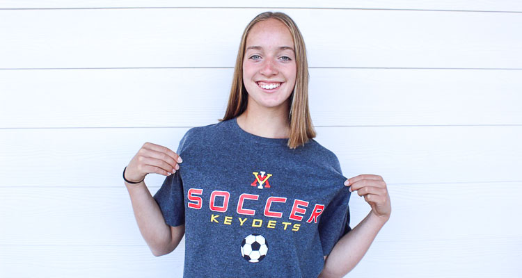 Cameron Jones, a senior at Ridgefield High School, announced that she will be attending Virginia Military Institute to play soccer. Jones would become just the 55h student from the state of Washington to attend the prestigious military college in its long history. Photo courtesy Paige Jones