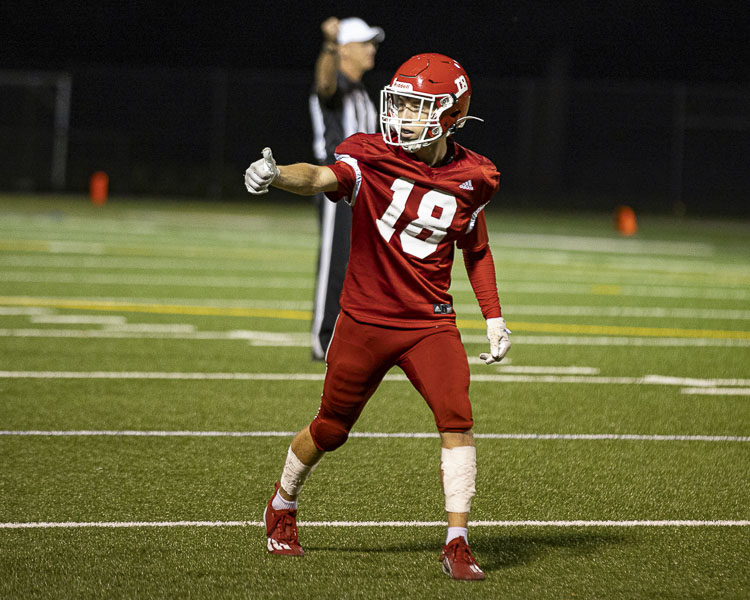 Fort Vancouver senior Brayden Vilendre described last week’s win as liberating. The Trappers had not won a game since 2019. Photo by Mike Schultz