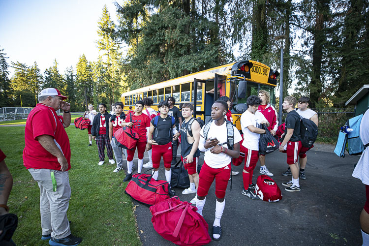 The Fort Vancouver Trappers put together a strong week of practice, coming off their first win since 2019, in preparation for Friday’s game against St. helens. Photo by Mike Schultz