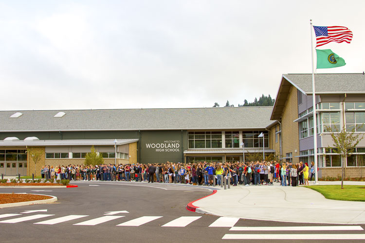 Despite opening seven years ago, the high school remains state-of-the-art with student-led tours offered to the community starting at 5:30 p.m., no RSVP required. Photo courtesy Woodland School District