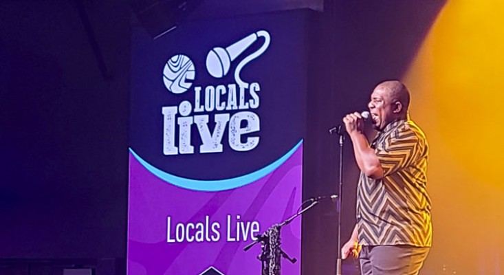 Jerrod Neal of Vancouver was one of three contestants at the first Locals Live talent show last week at ilani. The weekly singing show will run Saturdays through Nov. 19 at the Muze Lounge. Photo by Paul Valencia