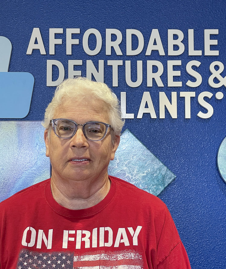 Martin is not alone in her dental care needs. According to the American College of Prosthodontists, 178 million Americans are missing at least one tooth and more than 35 million Americans are missing all their teeth on one or both arches. For most Military Veterans, like Martin, dental care is not included in their Military benefits. Photo courtesy Affordable Dentures & Implants