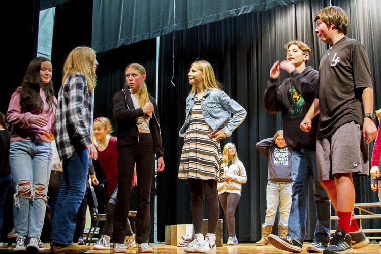 'Giants in the Sky' is Woodland Middle School's first musical and its first in-person performance since 2020. Photo courtesy Woodland School District