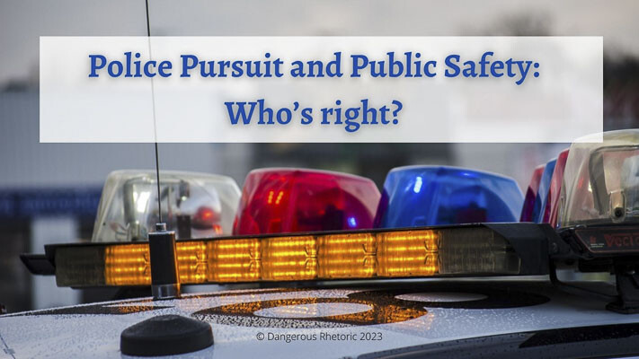 Opinion: Police pursuit and public safety – who’s right? In her weekly column, Nancy Churchill discusses the legislature’s battle over police pursuit legislation passed in 2021 restricting officers from chasing most suspects.