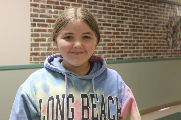 Libby Gilderhus, 6th grade student at Canyon Creek Middle School, has a monologue in the upcoming We Got the Beat musical production. Photo courtesy Washougal School District