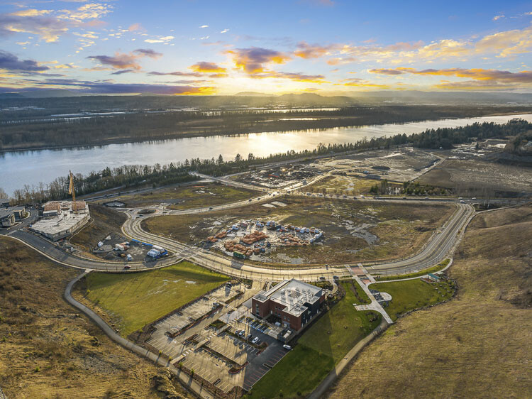 A photo of the area that is set to become the Palisades, located on the 192nd corridor, just off State Route 14, in east Vancouver. Photo courtesy Romano Capital