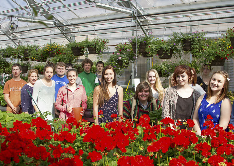 During the Plant Sale, students manage every aspect of the store including inventory, billing, and customer service. Photo courtesy Woodland School District