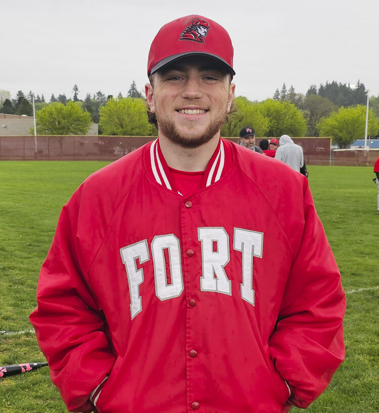 Luke Butterfield said it was an honor to play for and represent the Fort Vancouver Trappers. The team did not win a lot of games, but the players stuck together and remained positive. Photo by Paul Valencia