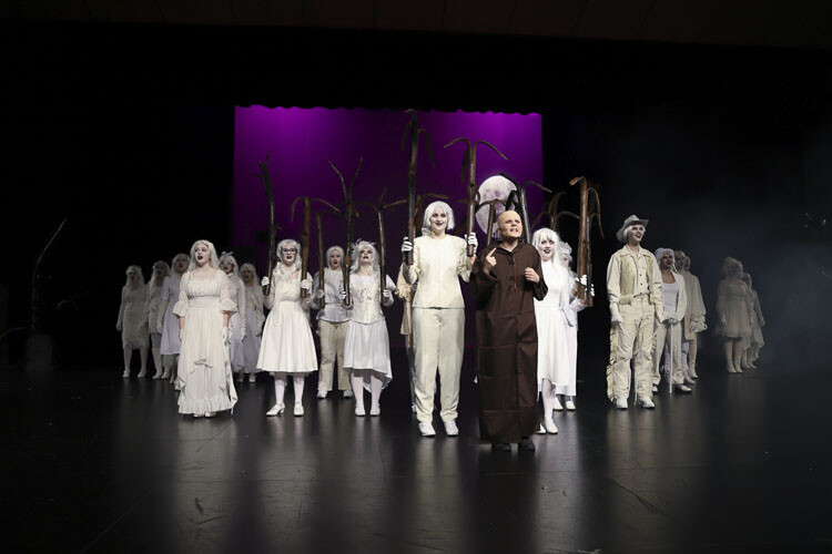 The Addams Family features music and lyrics by Andrew Lippa. Photo courtesy Ridgefield School District
