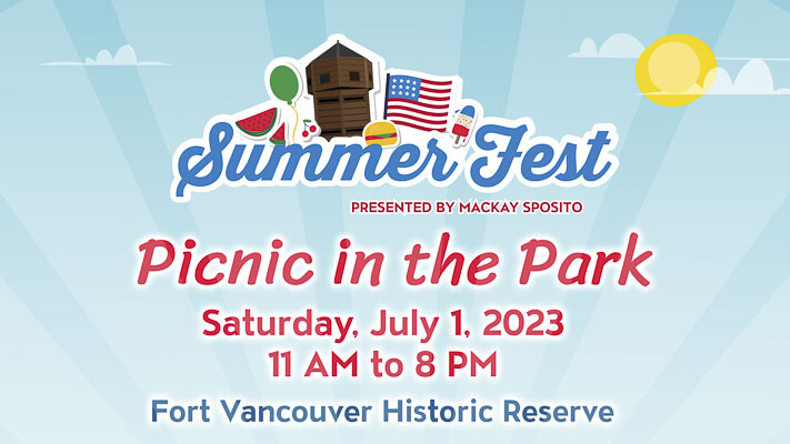 Join the Fort Vancouver Historic Reserve on July 1 for Picnic in the Park, featuring live music, games, vendors, and family-friendly activities, with the opportunity to explore the National Park Service site and learn about the history of the Pacific Northwest.