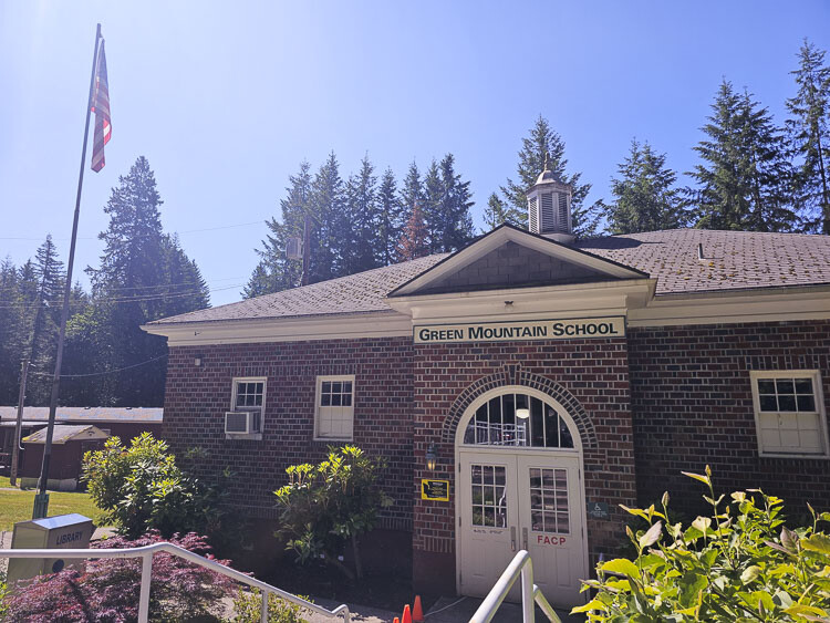 Green Mountain School is in the “middle of nowhere, surrounded by the woods,” according to its principal … a perfect place for students to learn and teacher to teach. Photo by Paul Valencia