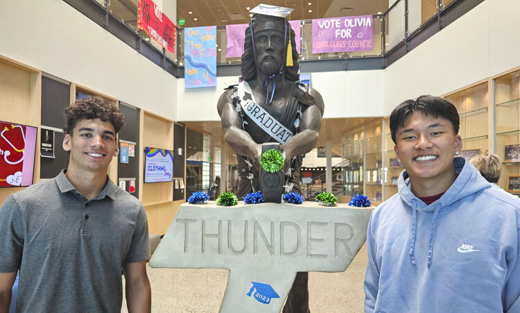 Jacob Martin and Kyle Chen, Mountain View High School Class of 2023, are not only strong students and athletes, but leaders. Photo by Paul Valencia