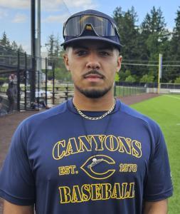 Andy Ambriz, who plays college ball for the College of the Canyons in southern California, said the Clark County community clearly appreciates having the Raptors and the West Coast League in the area. Photo by Paul Valencia