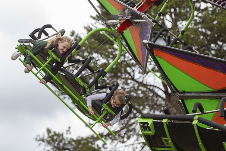 Some of the children dove head first into the Planters Days carnival. Photo by Mike Schultz