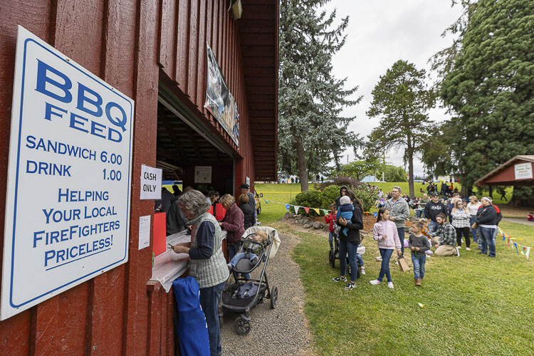 The Fireman’s BBQ is always a popular attraction during Planters Days. Photo by Mike Schultz