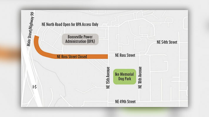 Vancouver to close NE Ross Street for stormwater improvements, enhancing water quality in Burnt Bridge Creek. The daily closures will impact traffic on NE Ross Street and will also affect the Ellen Davis Trail with some minor detours along the trail route.