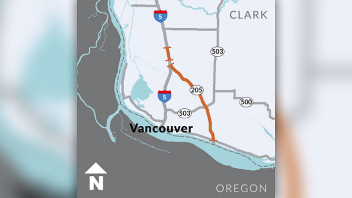 Nighttime travelers on Interstate 5 in Vancouver should anticipate closures of the southbound on-ramp from Northeast 179th Street from July 31 to August 4 for concrete panel replacement and rehabilitation, causing potential delays during 7:30 p.m. to 5 a.m. hours.