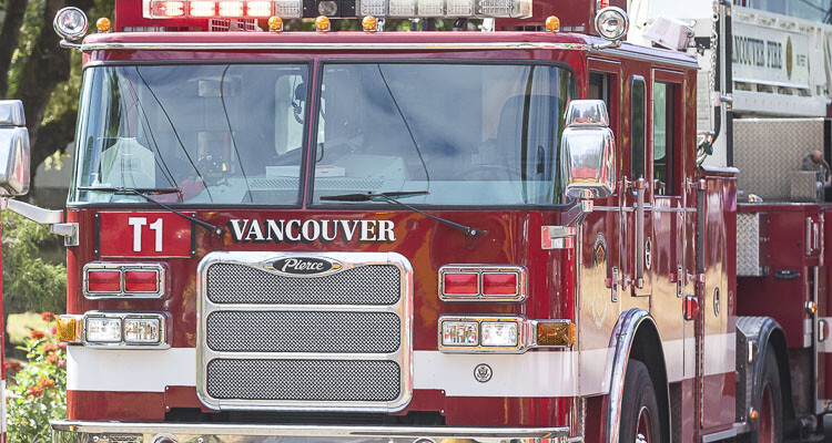 Vancouver Fire Department and multiple agencies successfully contain 20-acre hay field fire in Clark County with no injuries or structural damage reported.