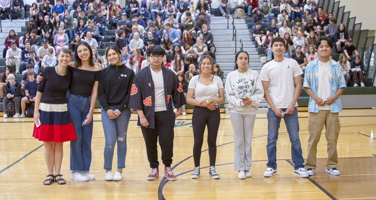 Students who earn the Seal of Biliteracy receive a seal on their diploma and their high school transcript. Photo courtesy Woodland School District