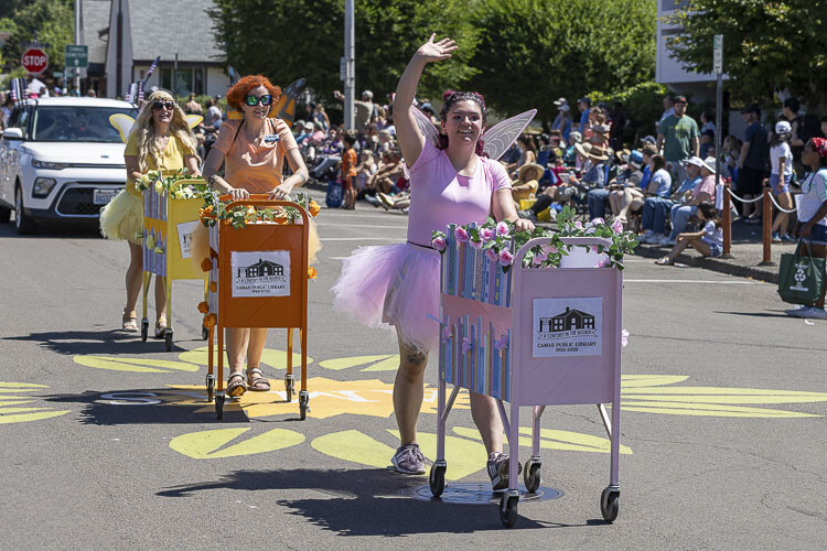 This year’s Camas Days event also celebrated the 100th anniversary of the Camas Public Library. Photo by Mike Schultz
