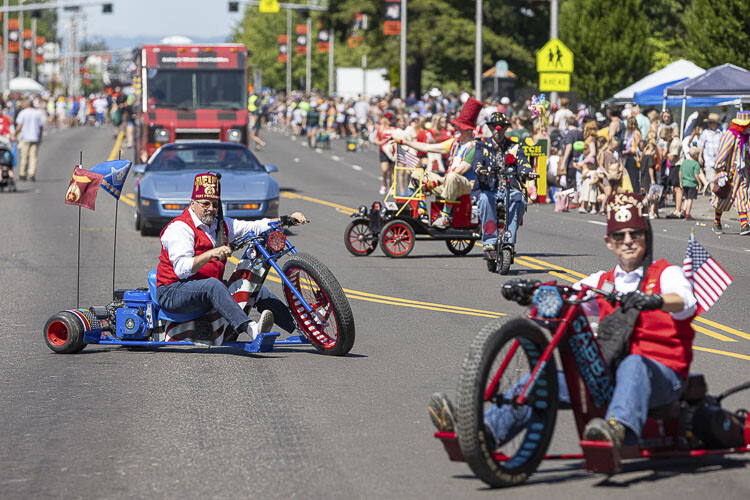 The Afifi Shriners found a fun way to participate in this year’s Harvest Days Parade. Photo by Mike Schultz
