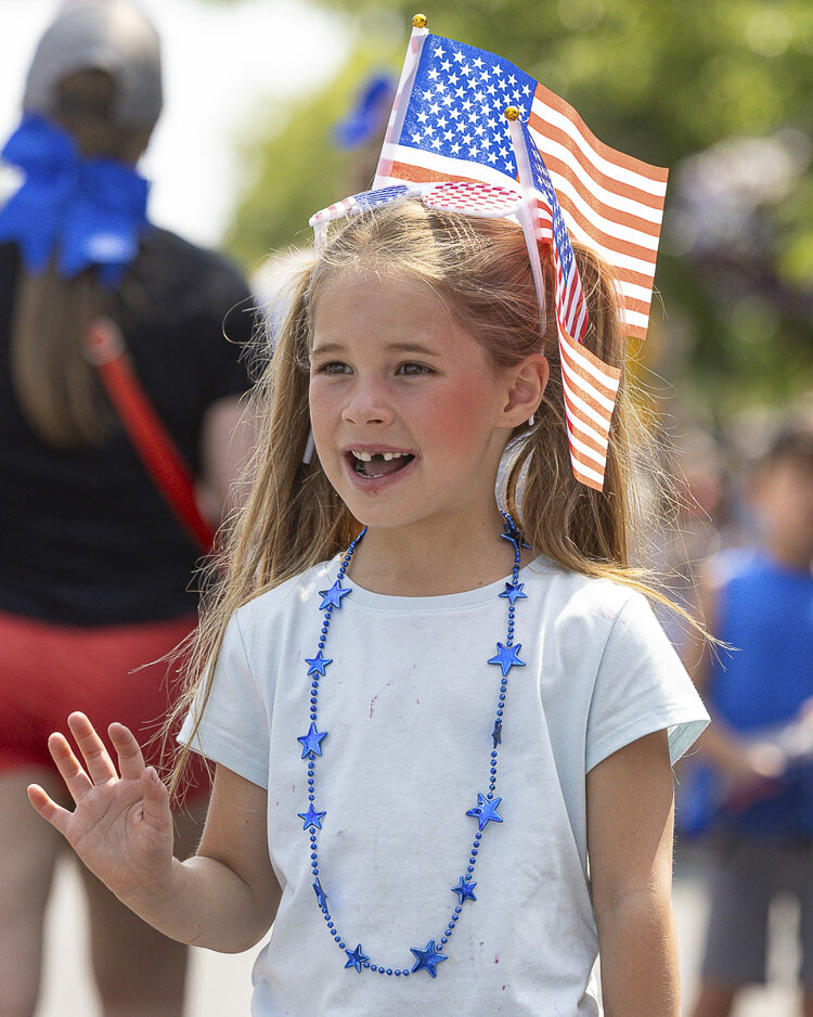 There were no reports of anyone losing a tooth during the 2023 Ridgefield Fourth of July Parade. Photo by Mike Schultz