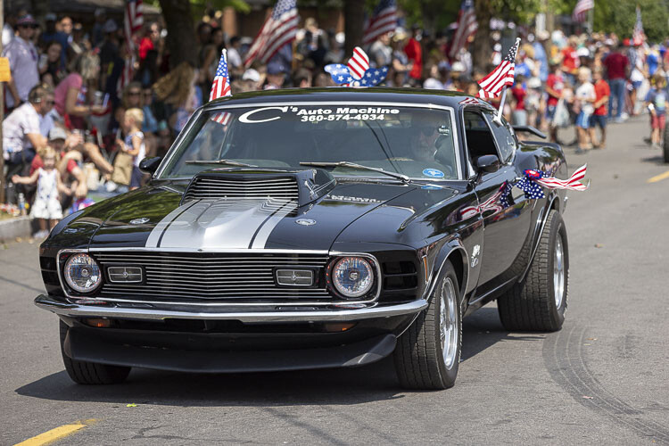 A member of the Mustang Club showed off this classic car. Photo by Mike Schultz