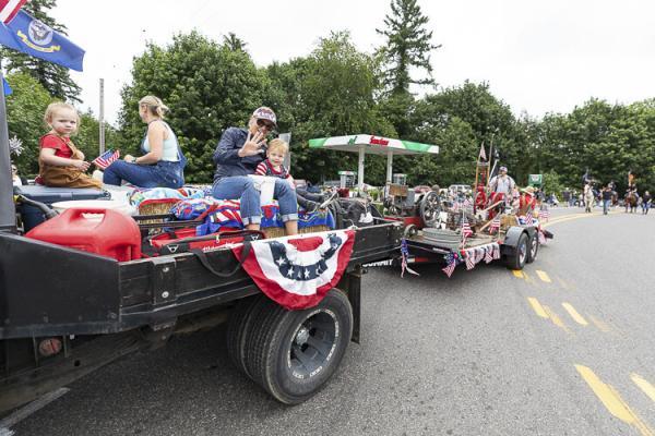 The annual Territorial Days Parade brought participants of all ages. Photo by Mike Schultz