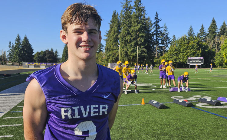 Tommy Blau is one of 27 seniors for the Columbia River Rapids, one of six teams in Clark County that have new head coaches this season. Photo by Paul Valencia