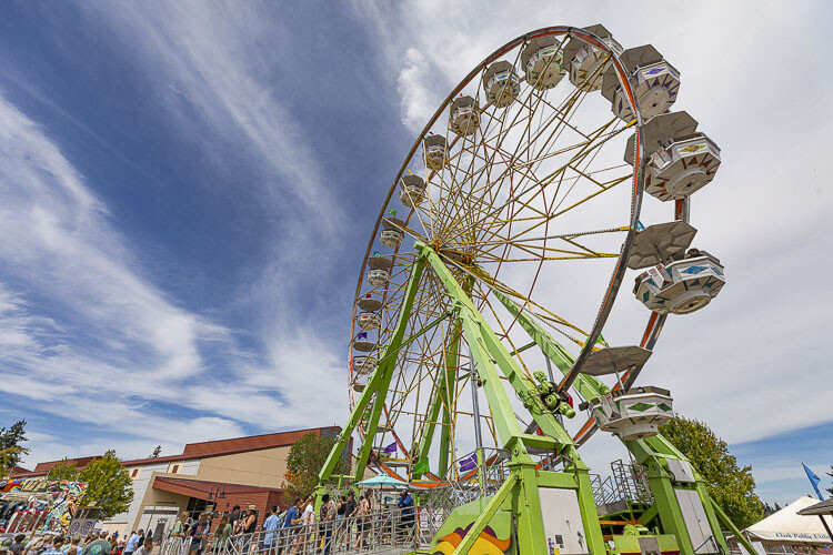 Friday’s weather is predicted to bring a high of 83 degrees at the Clark County Fair. A nice day for a ride, right? Photo by Mike Schultz