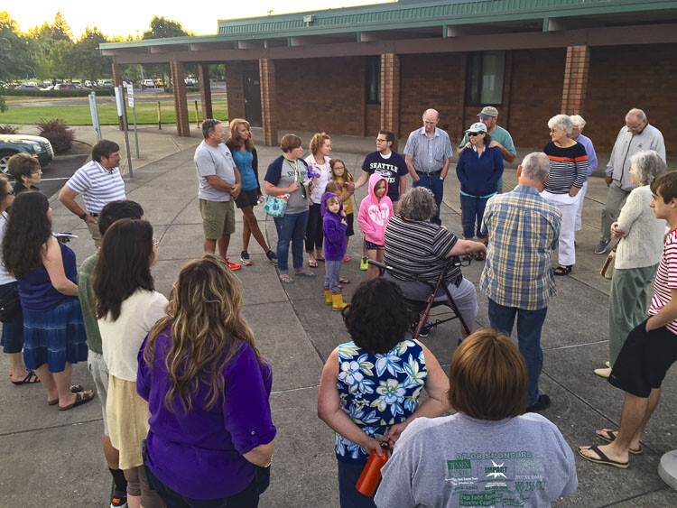 Participants gather at Union High School during a past 1-hour prayer event. Photo courtesy This year’s event will take place on Sun., Aug. 13 through Sun., Aug. 20. Clark County Prayer Connect