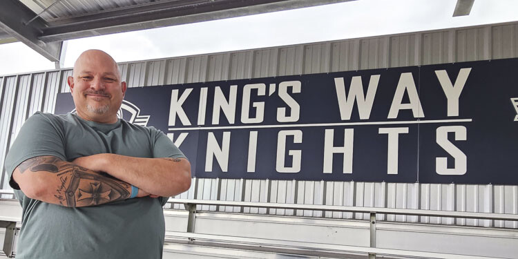 King’s Way Christian football coach Dale Rule is trying to grow a program. Photo by Paul Valencia