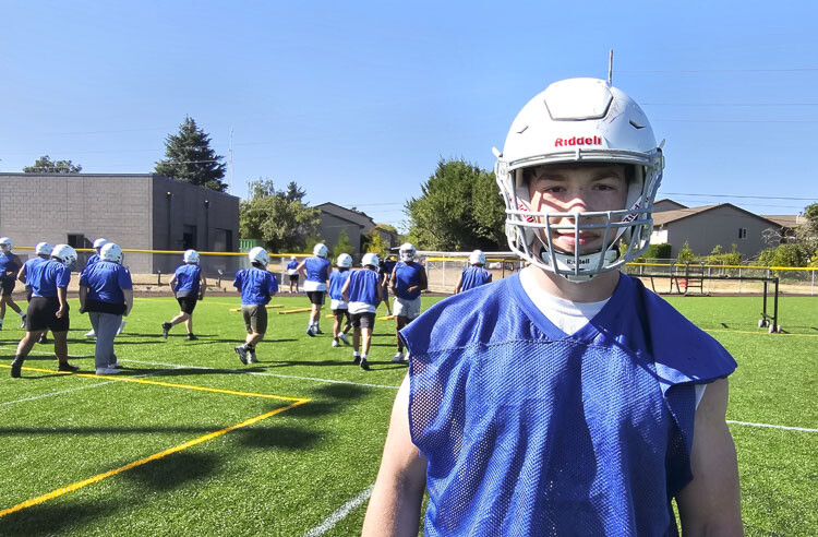 Ayden Denbo, a senior at Mountain View, said he appreciates the disciplined approach from the team’s new head coach. Photo by Paul Valencia