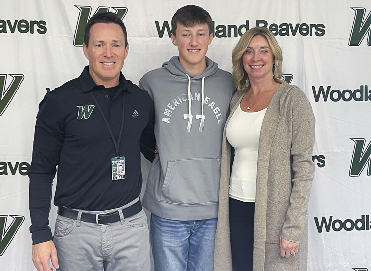 Paul Huddleston (seen here with son, Dane, and wife, Malinda) accepted the position of Dean of Students for Cascadia Tech Academy. Photo courtesy Woodland School District