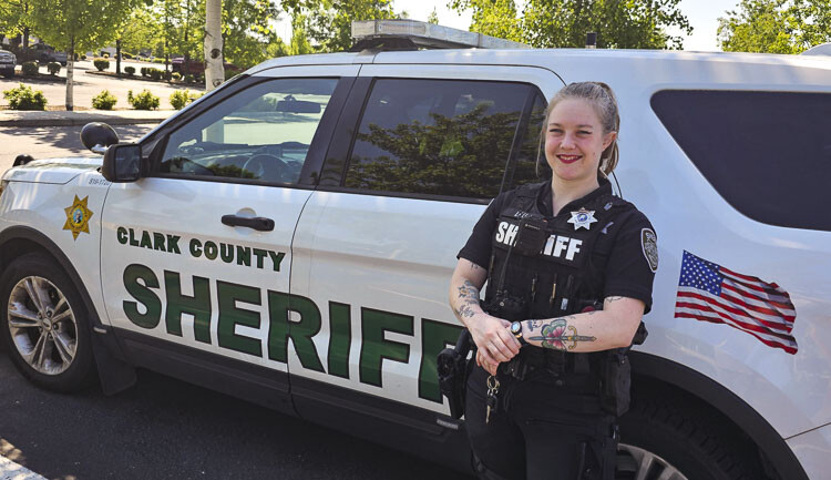 Det. Bethany Lau of the Clark County Sheriff’s Office wants everyone to get home safely, so she and Target Zero are hoping to get the word out to stop impaired people before they get behind the wheel of a vehicle. Photo by Paul Valencia