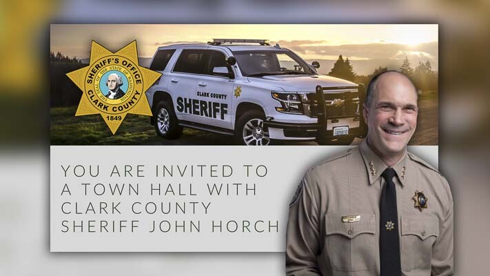Next week, on Thu., Sept. 14 starting at 5:30 p.m., Clark County Sheriff John Horch would like to invite the community to a town hall with him and members of his leadership team.