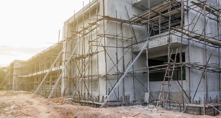 A school building will be the finished product of this construction site. Photo courtesy Tory Chemistry/Shutterstock