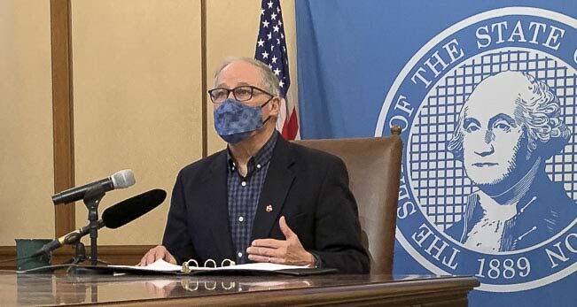 Washington Governor Jay Inslee tests positive for COVID-19 for the third time, the first in May 2022 and again this February.