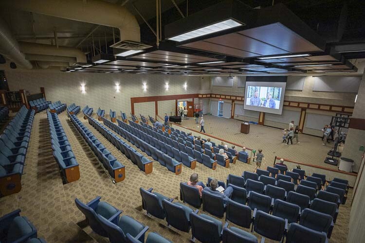 The auditorium at the new Firmly Planted Homeschool Resource Center is shown here. Among the extracurricular activities offered at the center are dance, music lessons and theater. Photo by Mike Schultz