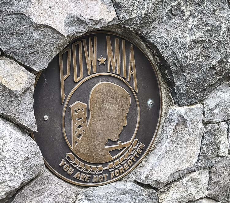 The POW/MIA monument at the Armed Forces Reserve Center in Vancouver. Photo by Paul Valencia