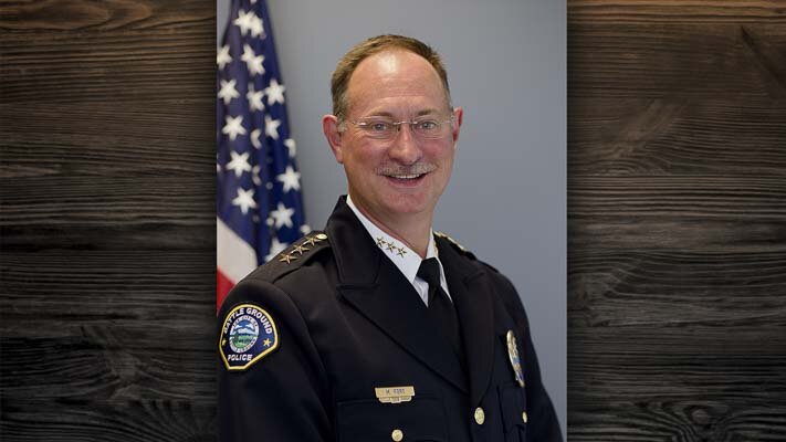 Battle Ground Police Chief Mike Fort recognized Breast Cancer Awareness month as his recent personal experiences have made him realize just how short life can be and he intends to spend all his time with his wife and family.