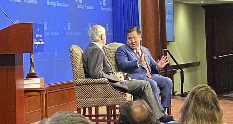 Fifth Circuit Judge James Ho called out discrimination against “religious conservatives” on college campuses during a lecture Wednesday night at The Heritage Foundation.