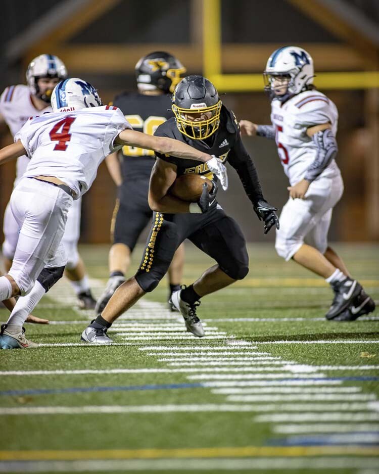 Talan Leon Guerrero is a fullback on offense for Hudson’s Bay, but honestly, he’d play wherever the coaches need him, including offensive line. Photo courtesy Heather Tianen