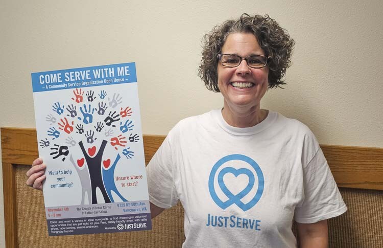 Becky Harrington is organizing a Just Serve open house, hoping to connect potential volunteers with more than two dozen nonprofit organizations in the region. The open house is Saturday, Nov. 4. Photo by Paul Valencia