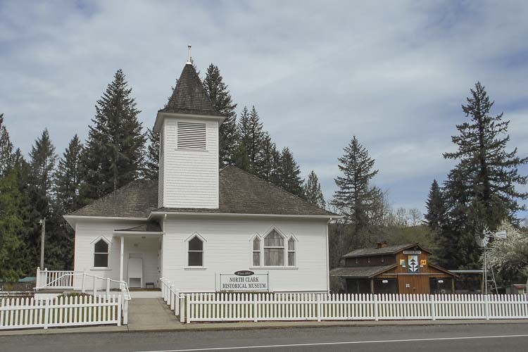 The North Clark Historical Museum is located in upper Amboy at 21416 NE 399th St. in the renovated 1910 United Brethren Church. The Museum incorporated in 1988 and opened to the public in June of 2000. Photo courtesy North Clark Historical Museum
