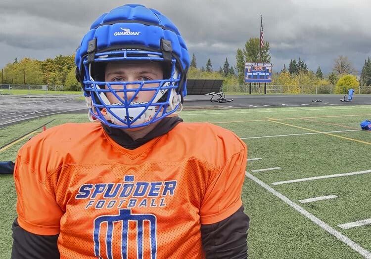 The focus for the Ridgefield Spudders is on Friday’s game against Woodland for the Class 2A GSHL title. Danny McDonnell appreciates this opportunity, especially after his season was in jeopardy due to a back injury. Photo by Paul Valencia