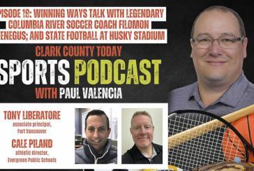 Clark County Today Sports Podcast, Dec. 13, 2023: Winning Ways talk with legendary Columbia River soccer coach Filomon Afenegus; and state football at Husky Stadium